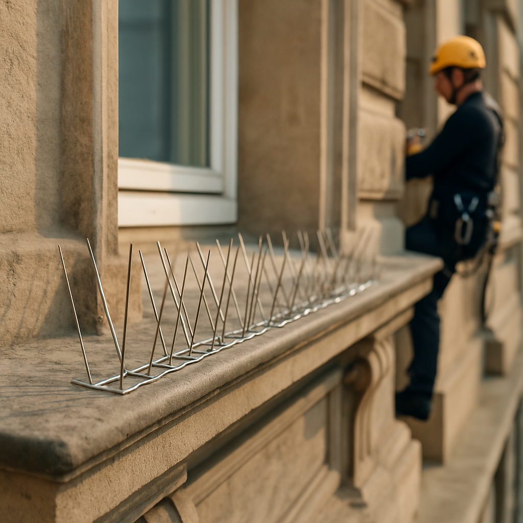 Taubenabwehr Spikes: Schutz für Fassaden und Fenster